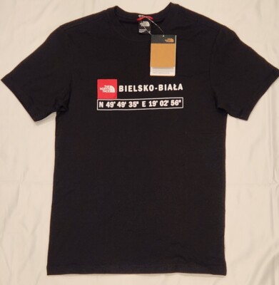 ★THE NORTH FACE★ALL DAY S/S POLO★ NEW The North Face GPS Coordinates Bielsko Black Shirt Men's