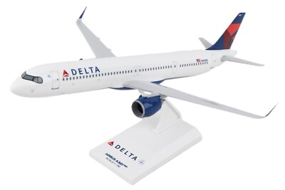 #ad Skymarks SKR1084 Delta Airlines Airbus A321neo N501DA Desk 1 150 Model Airplane $118.24