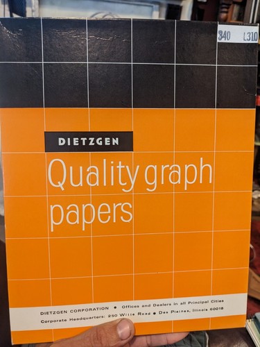 Vintage Dietzgen Graph Papers 340 L310 8.5" x 11" Unused Approx 100 sheets pack
