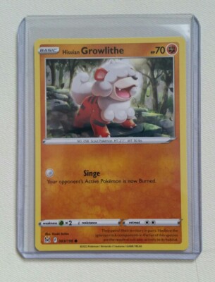 Pokemon TCG Lost Origin: Hisuian Growlithe (083/196) - Common - Near Mint 