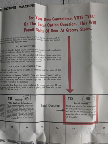 Vintage 1972 Presidential Election Voting Booth Directions Nixon vs McGovern - Picture 5 of 7