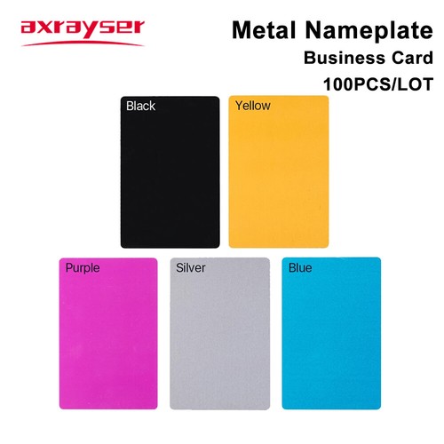 100PCS Metal Nameplate Business Blank Cards for Laser Marking Engraved Machine - Picture 5 of 6