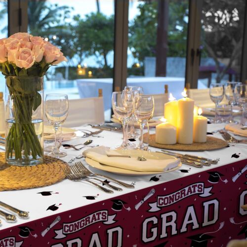 Graduation Party Suppliesgongrats Grad Tablecover For 2024 Graduation Party Deco - Picture 3 of 7