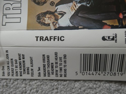 MUSIC CASSETTE TRAFFIC; 'TRAFFIC'; ISLAND - Picture 8 of 8