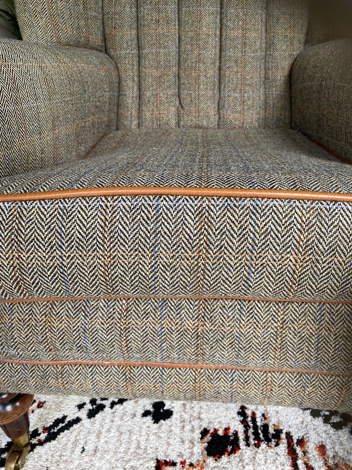 Large Tetrad Harris Tweed Dunmore Chair eBay