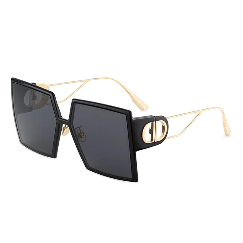 Dior 30Montaigne Sunglasses Black Gold Square Frame Dior 30Montaigne Sunglasses Black Gold Square Frame
