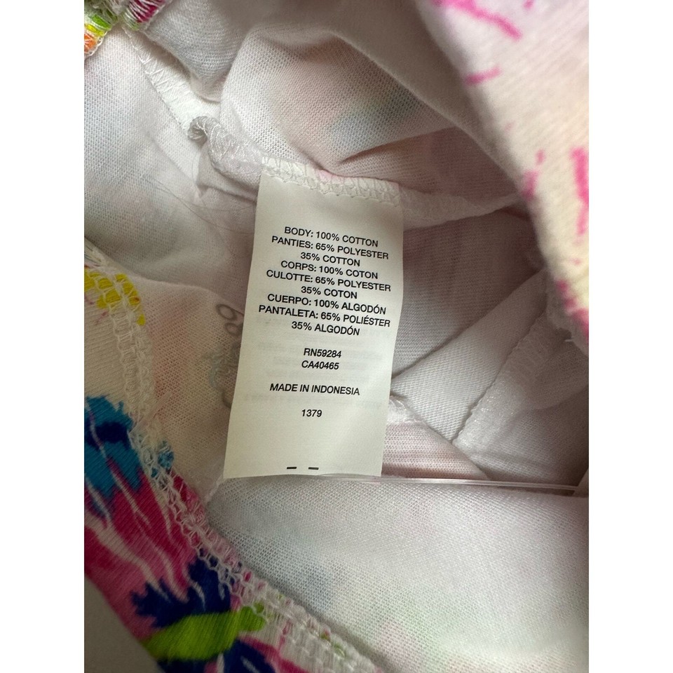 The Children's Place Girls Skort Sz 1218 Mo White Colorful Rainbow