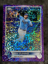 2022 Topps Chrome PURPLE SPECKLE REFRACTOR AUTO Mike Zunino 209/299