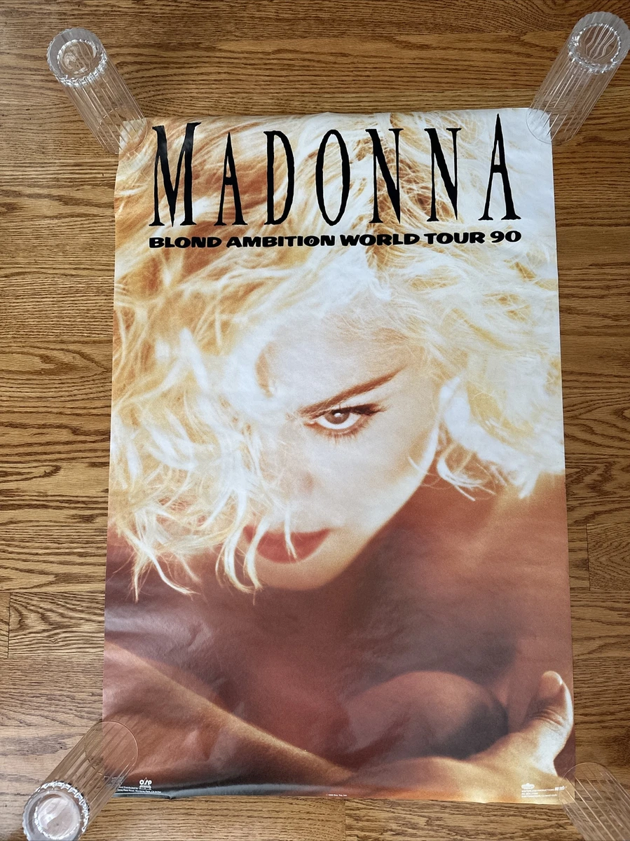 Vintage Madonna Blond Ambition World Tour 1990 Poster Boy Toy 23