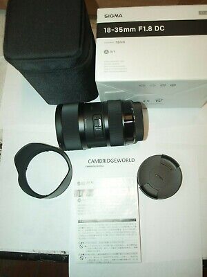 Sigma 18 35mm F1 8 Dc Hsm Art Zoom Lens For Nikon New In Factory Box Case Ebay