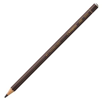 STABILO All - Coloured Pencil for Almost All Surfaces - Pack of 1 - Brown