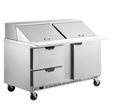 Beverage-Air SPED60HC-24M-2 60" Mega Top Sandwich/Salad Prep door Drawers