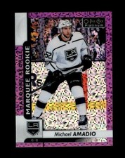 2017-18 O-Pee-Chee Platinum Violet Pixels #199 Michael Amadio RC (ref 110728)