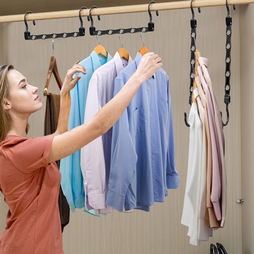 16 Pack Hangers Space Saving Magic Space Saver Storage Smart Plastic Clothes ... - Picture 6 of 7