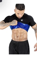 Kewlioo Mens Sauna Suit Shirt XL SNUG AND TIGHT FIT - CONSIDER SIZING UP