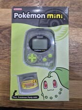 Nintendo Pokemon Mini Chikorita Green Console Complete With Box And Instructions