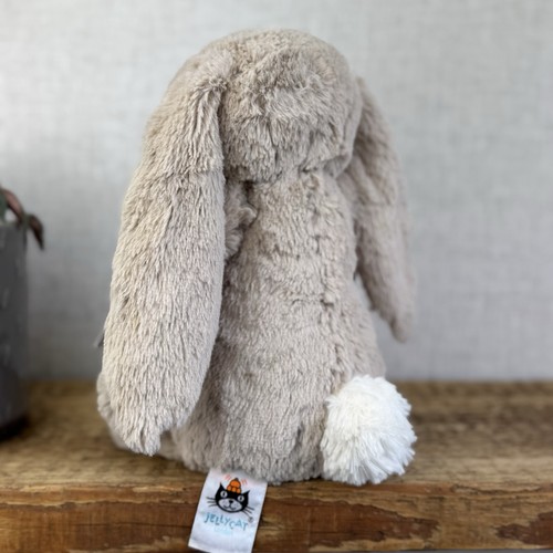Jellycat Mediano Tímido Beige Posy Blossom Bunny - Beige Conejo Orejas Florales 12” - Imagen 9 de 13