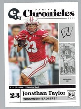 JONATHAN TAYLOR 2020 Panini Chronicles Draft Picks #10 ROOKIE CARD. rookie card picture