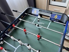 Carromco Evolution XM Kickertisch Tischkicker Fu&szlig;ball Tisch mit Sound Goal Tor