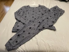 Pajama Set Star Print  by Ekouaer with Pockets Super Soft XL - New