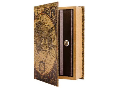 Barska Antique Map Concealment Book
