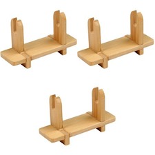 Set of 3 Japanese Fan Stand Fans Display Bracket Oriental Holder
