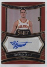 2024-25 Panini Select Rookie Signatures Red Prizm 76/99 Nikola Durisic Auto 0rd2