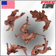 Aquarium Driftwood for Fish Tanks Reptile Terrariums, Natural Decor, 5 Pc 4-8"