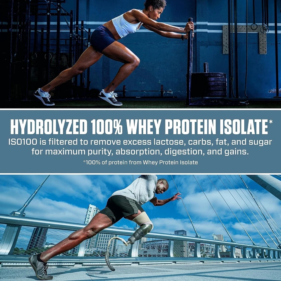 	Dymatize ISO100 Whey Protein Isolate Choc. Manteiga de amendoim 25g proteína 5 lb	 - Imagem 4 de 4