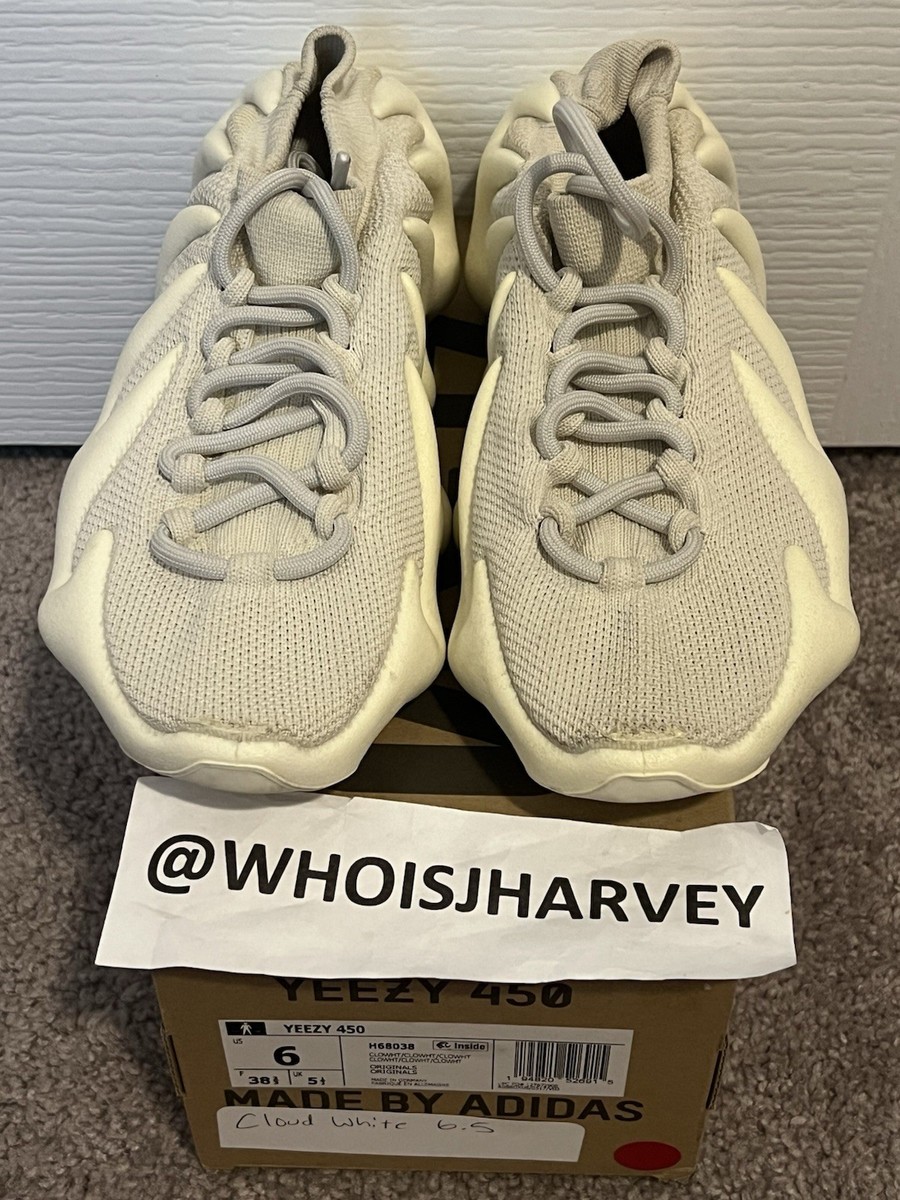 Adidas Yeezy 450 Cloud White Size (Pre-owned With Replacement