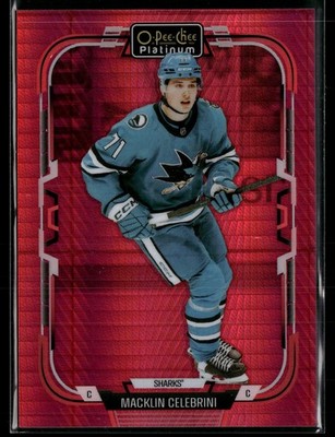 2025 O-Pee-Chee Platinum Macklin Celebrini Red Prism 53
