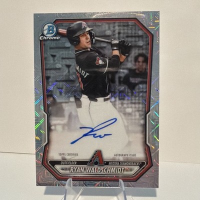 Ryan Waldschmidt Auto Chrome Mojo Refractor Rookie RC 2026 Bowman Card #BMA-RW