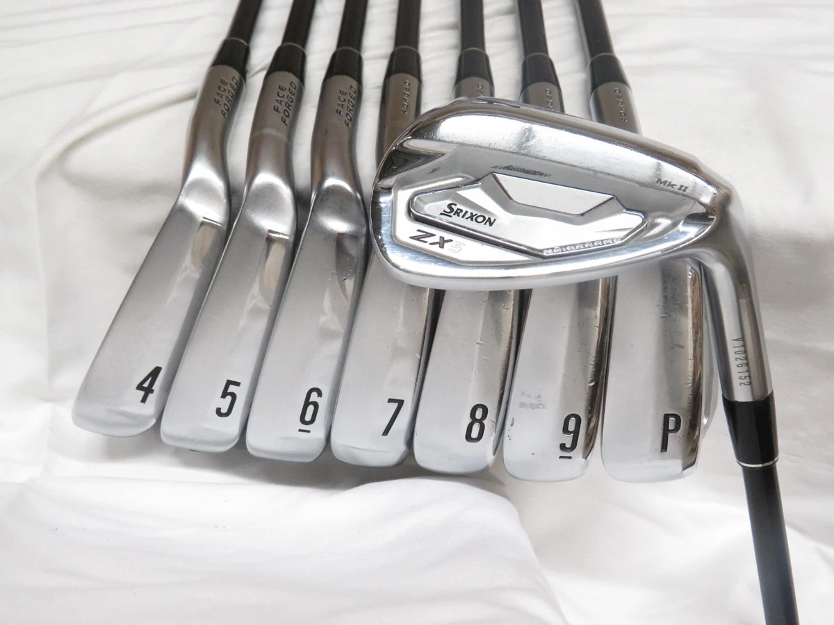 Used Srixon ZX4/ZX5 MKII Combo Iron Set 4-PW, AW Helium 60g Used Srixon ZX4/ZX5 MKII Combo Iron Set 4-PW, AW Helium 60g