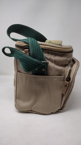 Ducks Unlimited Kühltasche Brotzeittasche - Canvas khaki/mit grünem Riemen strapazierfähiger Reißverschluss - Bild 9 von 12