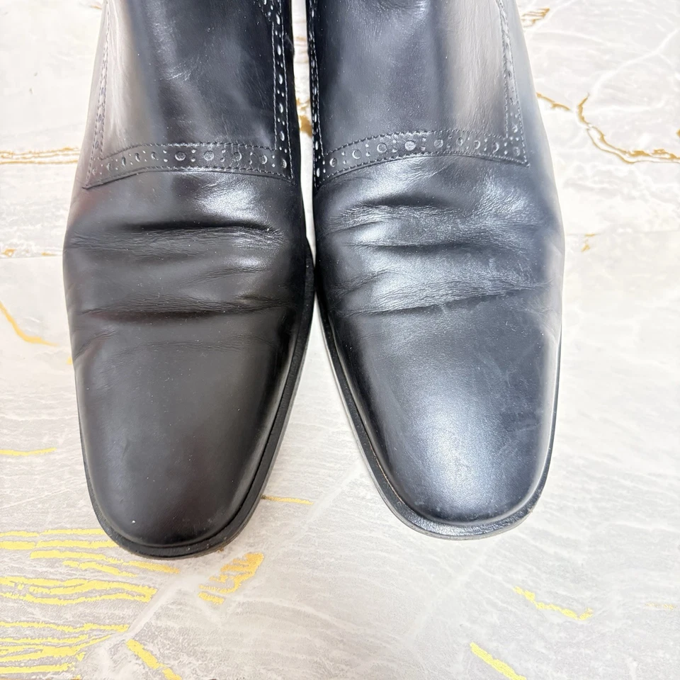 Botines Salvatore Ferragamo Vintage Negros Talla 8.5 Foto 2 de 4