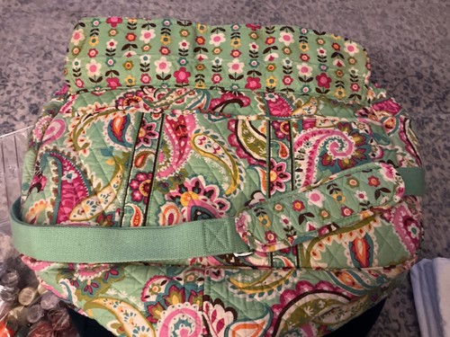 Vera Bradley Weekender Tutti Fruitti mintgrün mit Schultergurt 14" x 18" x 8" - Bild 2 von 5