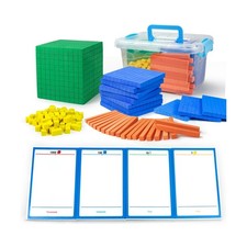 Foam Base Ten Blocks for Place Value, Early Counting, Manipulatives... Fast Ship