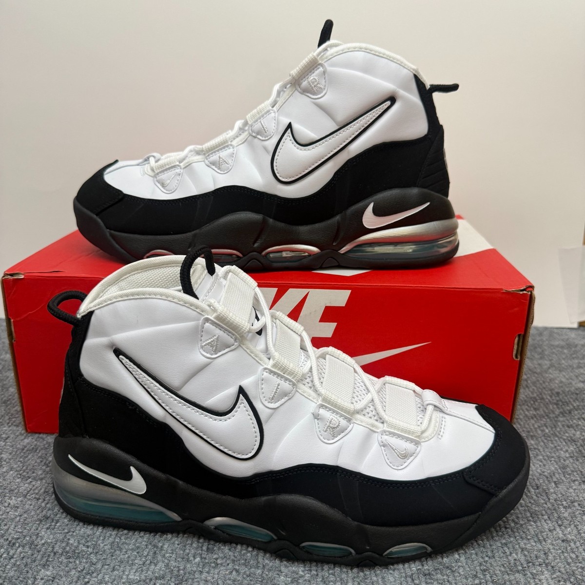 Nike Air Max Uptempo 95 Retro White Black Teal 311090-100 Size 8.5