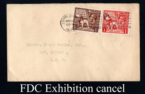E462 1924 British Empire Exhibition Wembley slogan  FDC