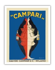 Campari - Italian Liqueur - Vintage Ad Poster by Leonetto Cappiello c.1921