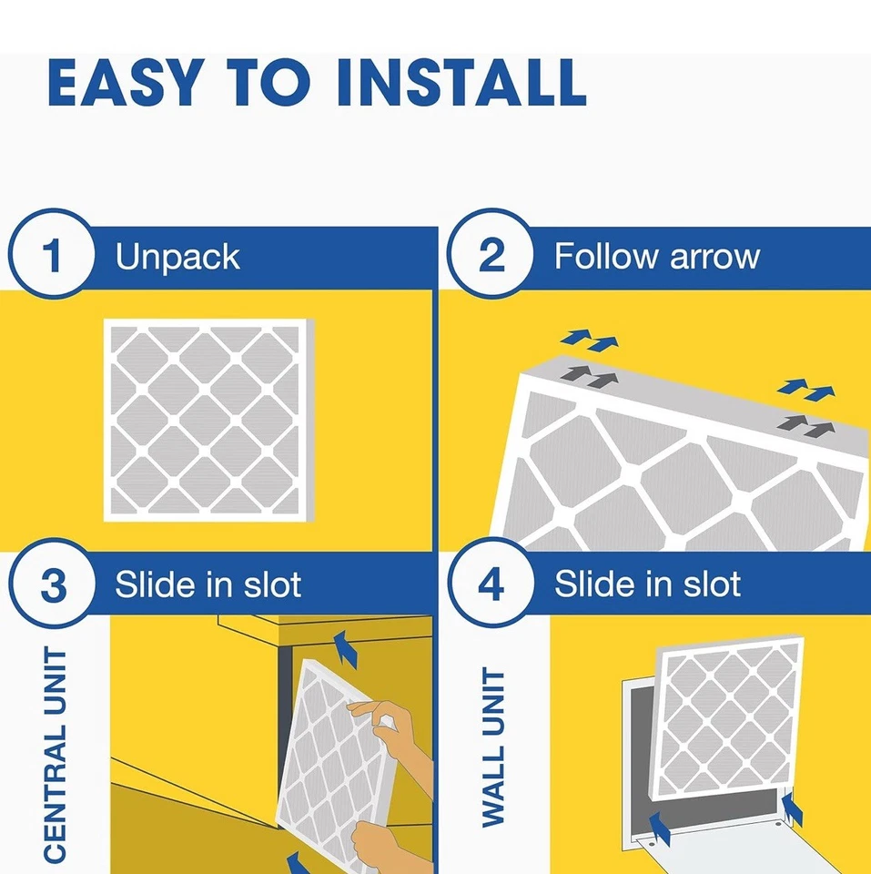 16x20x2 MERV 8 Pleated Air Filters,Furnace & AC,MPR 600,FPR 5,NEW - 12 PACK. - Image 3 of 4