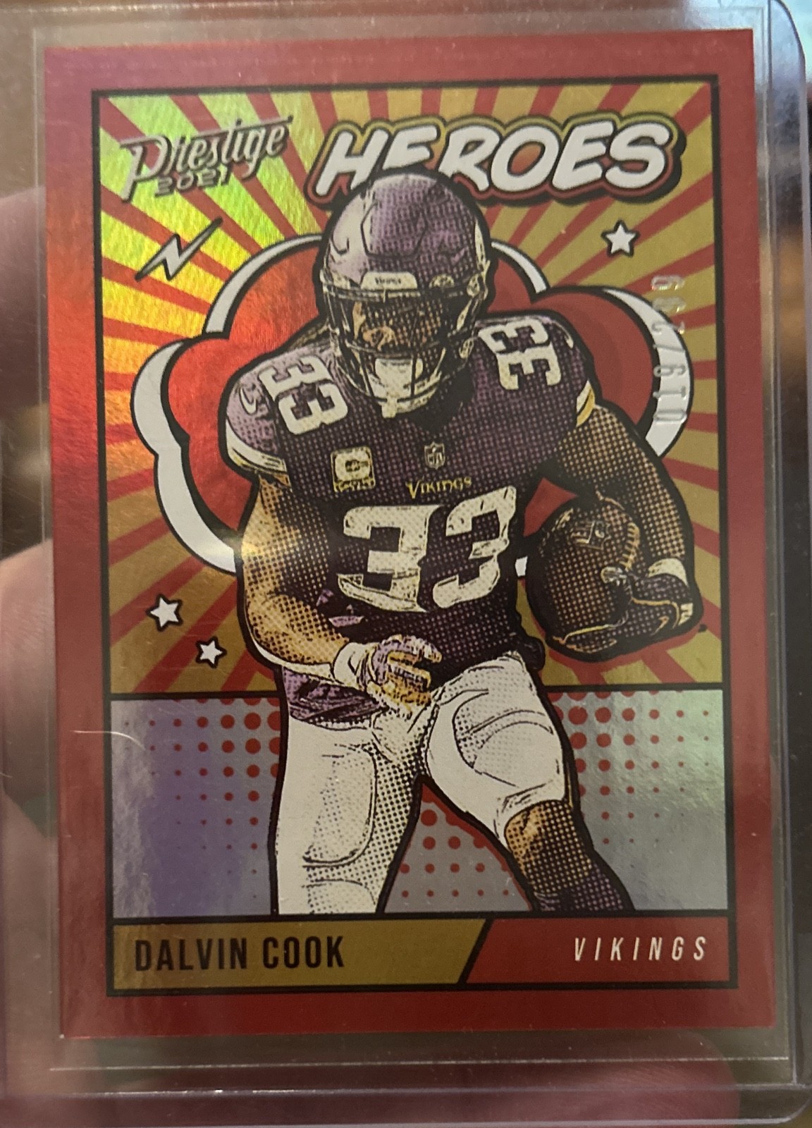 2021 Panini Prestige - Heroes Dalvin Cook #HE-9 Xtra Points Red /299