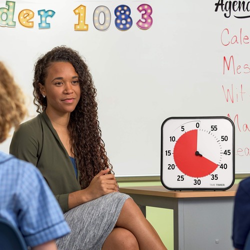 12 inch Visual Timer 60 Minute Kids Desk Countdown Clock with Dry Erase Activ... - Picture 2 of 6