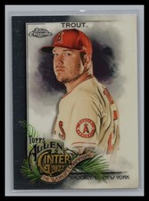 2022 Topps Allen & Ginter Chrome #35 Mike Trout Base Chrome Los Angeles Angels