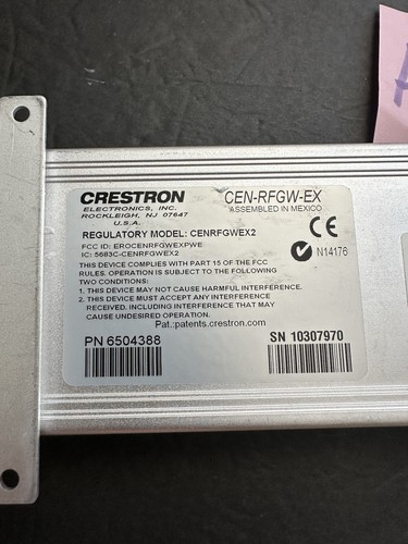 2 WAY, Crestron CEN-RFGW-EX infiNET Wireless Gateway CENRFGWEX2 - Picture 2 of 3