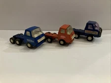 Lot of 3 Vintage Tonka Semi Trucks 1970's Pressed Steel “LOOK “