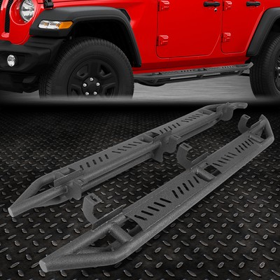 FOR 18-24 JEEP WRANGLER JL 4-DOOR 2''OD ARMOR SIDE STEP NERF BAR RUNNING BOARDS