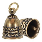 2 Stück Vintage Messingglocken, kleine Anhänger zum Basteln, Türanhänger,