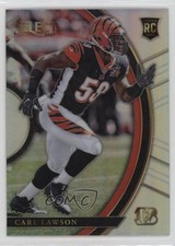2017 Panini Select Concourse Silver Prizm Carl Lawson #77 10vy