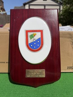 RAF 92 Sqn No 92 Squadron Military Exchange Metopa Plaque 1994